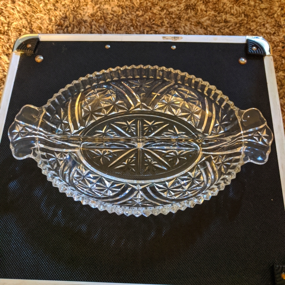 Glass Dish (Divided)